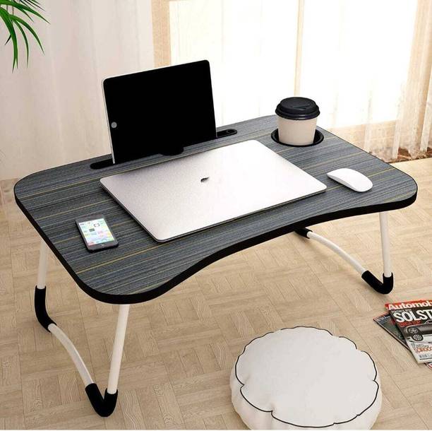 Candlelight Multipurpose Foldable with Cup Holder, Study , Bed, Wood Portable Laptop Table