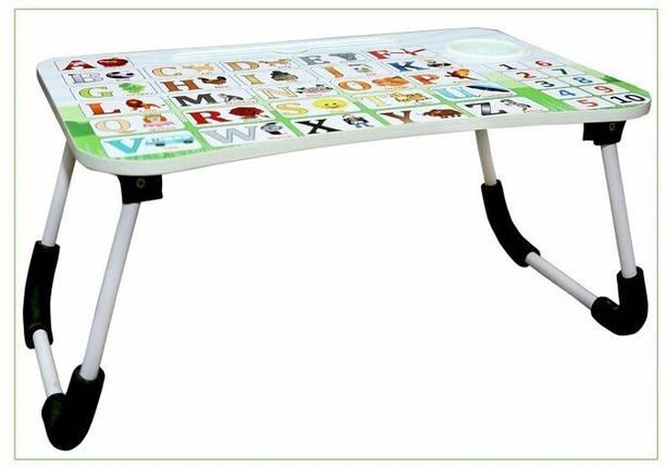MAKD Multi-Purpose Laptop Table/Study Table/Bed Table/ Wood Portable Laptop Table
