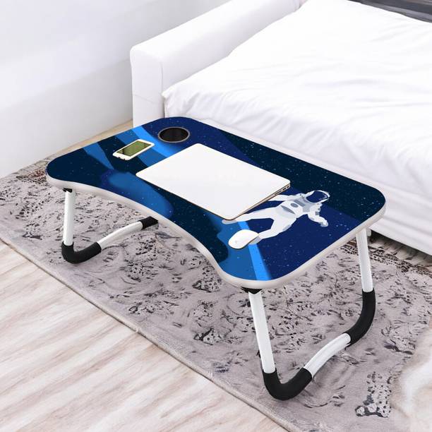 KAIZONE Portable Laptop Study Table, Foldable Students Stand For Office Computer Desk Wood Portable Laptop Table