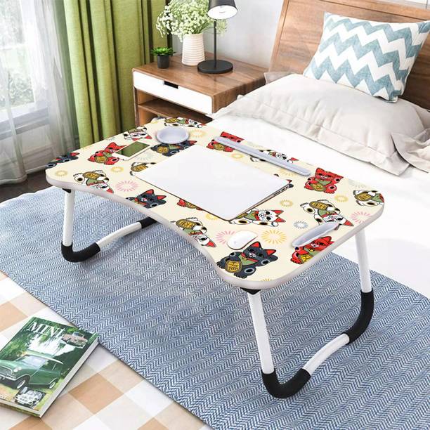 ssaim Study Table for Students Foldable, Portable & Lightweight Mini Table For Reading Wood Portable Laptop Table