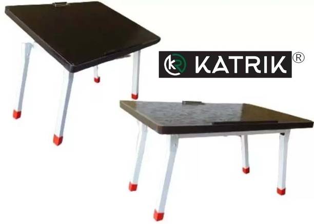 katrik PORTABLE FOLDABLE TABLE FOR STUDY BROWN COLOR Wood Portable Laptop Table