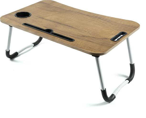 The Haridham Enterprise Multi-Purpose Laptop Desk for Study and Reading with Fold able Non-Slip Legs Wood Portable Laptop Table