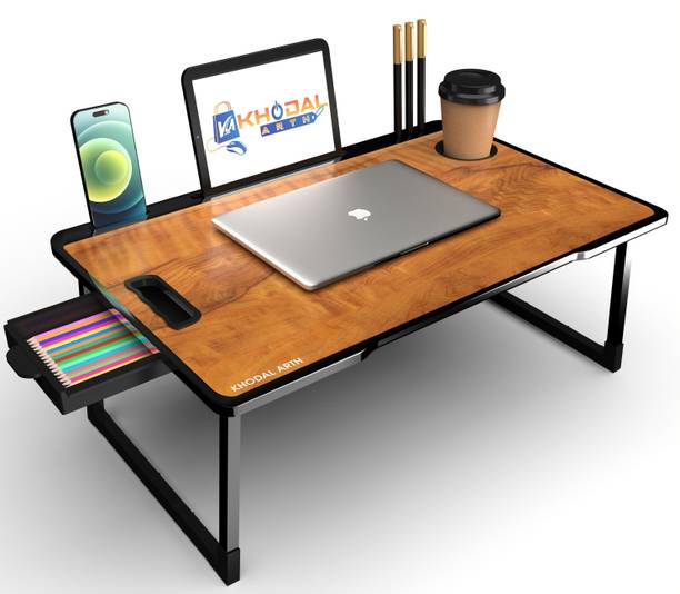 KHODAL ARTH Multi-Purpose Folding Laptop Table Kids & Adult Study Desk&Bed Table Wood Portable Laptop Table
