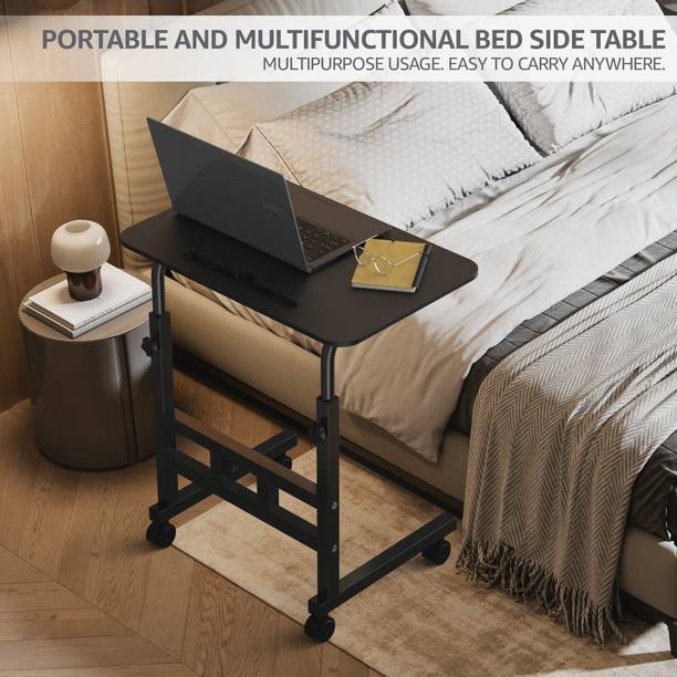 ELV DIRECT Multipurpose Adjustable Height Table with Wheels For Work From Home,Study,Office Engineered Wood Multipurpose Table