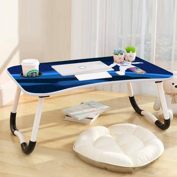 MITHILA Portable Laptop Study Table, Foldable Students Stand For Office Computer Desk Wood Portable Laptop Table