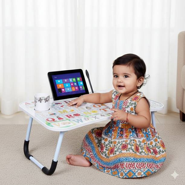 SHREE HARI QUALITY FIRST Portable & Foldable Study Table for Kids | Work from Home Table | Sturdy Design Wood Portable Laptop Table