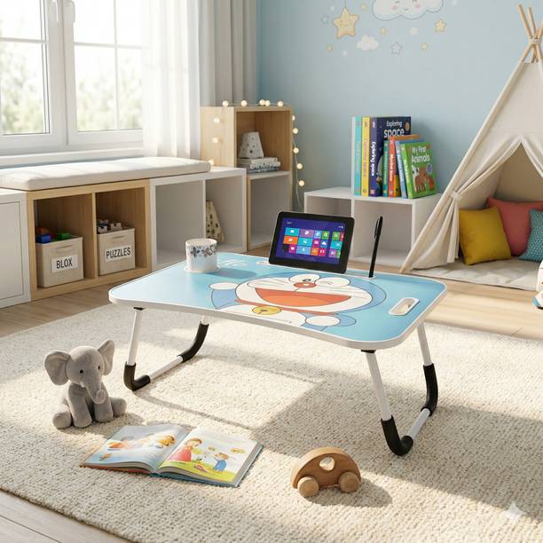 SHREE HARI QUALITY FIRST portable and light weight variety of fun design and activity table for study Wood Portable Laptop Table