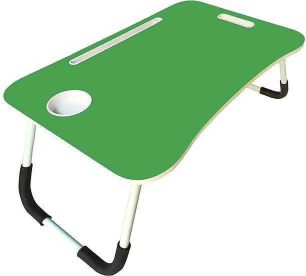 The Haridham Enterprise Multi-Purpose Laptop Desk for Study and Reading with Fold able Non-Slip Legs Wood Portable Laptop Table