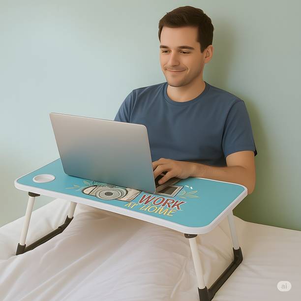 Trillium Portable Laptop Table for Office Work & Kids Study | Bed Use Desk Foldable Table Wood Portable Laptop Table