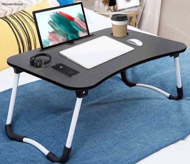 DND NX Multi-Purpose Laptop Desk for Study and Reading with Fold able Non-Slip Legs Wood Portable Laptop Table