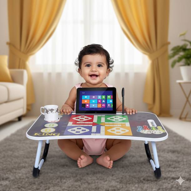 SHREE HARI QUALITY FIRST Portable & Foldable Study Table for Kids | Work from Home Table | Sturdy Design Wood Portable Laptop Table