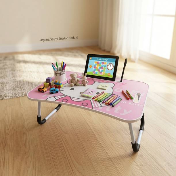SHREE HARI QUALITY FIRST portable and light weight variety of fun design and activity table for study Wood Portable Laptop Table