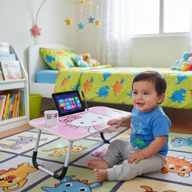 WIFTY Protable Foldable Table for Study & Work, Best for Work Home Wood Portable Laptop Table