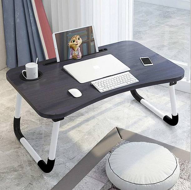 DND NX Multi-Purpose Laptop Desk for Study and Reading with Fold able Non-Slip Legs Wood Portable Laptop Table