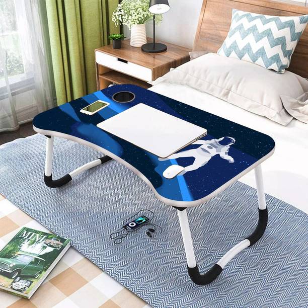 TRESCHIK Portable Laptop Study Table, Foldable Students Stand For Office Computer Desk Wood Portable Laptop Table