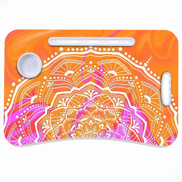 OANGO Foldable Laptop Table With Cup Holder Study, Breakfast Table, Portable/Ergonomic Wood Portable Laptop Table