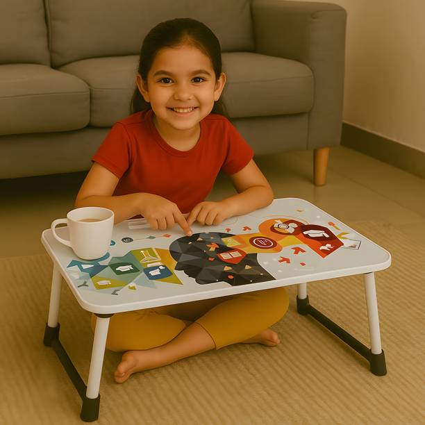 Outpack Laptop Multipurpose Table for Kids & Office | Foldable Bed Desk for Study & Work Wood Portable Laptop Table