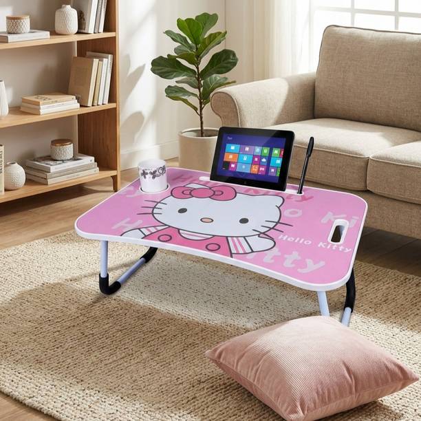 SHREE HARI QUALITY FIRST portable and light weight variety of fun design and activity table for study Wood Portable Laptop Table