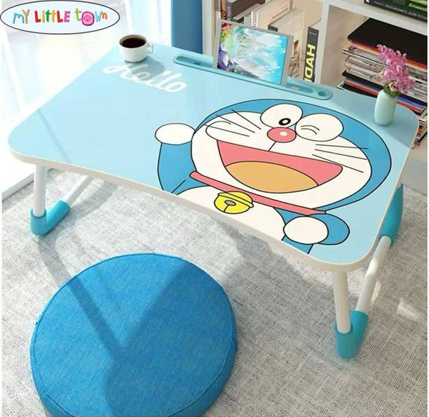 MY LITTLE TOWN Portable Laptop table | Study Table| Lapdesk Doraemon Wood Portable Laptop Table