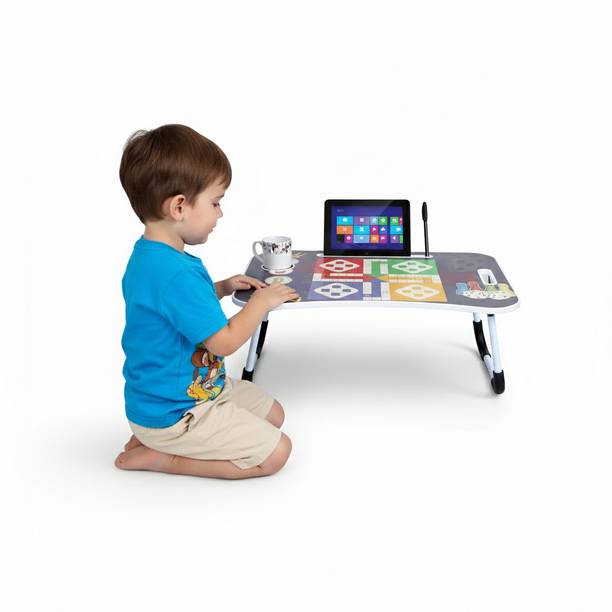SHREE HARI QUALITY FIRST Prints Protable Foldable Table for Study & Work, Best for Work Home Wood Portable Laptop Table