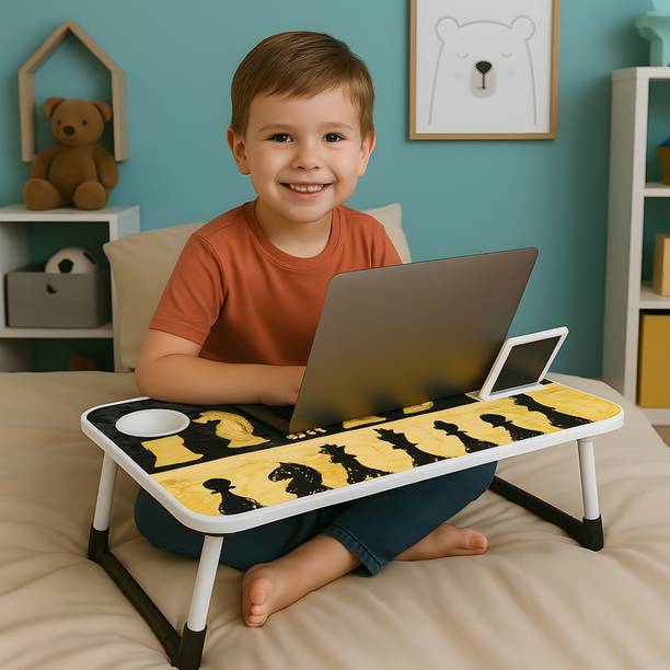 RPVENTERPRISE Foldable multipurpose Laptop Table Wood Portable Laptop Table