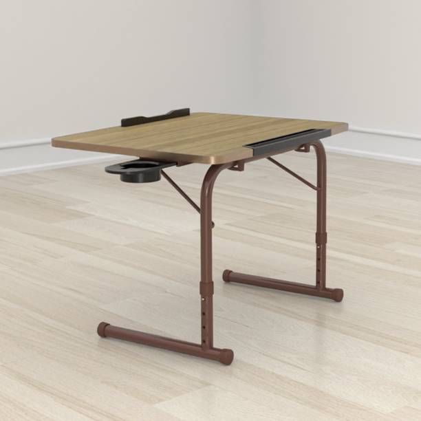 WOW MATE IKON - Height Adjustable Multipurpose Laptop Table for Bed, Floor & Study Wood Portable Laptop Table