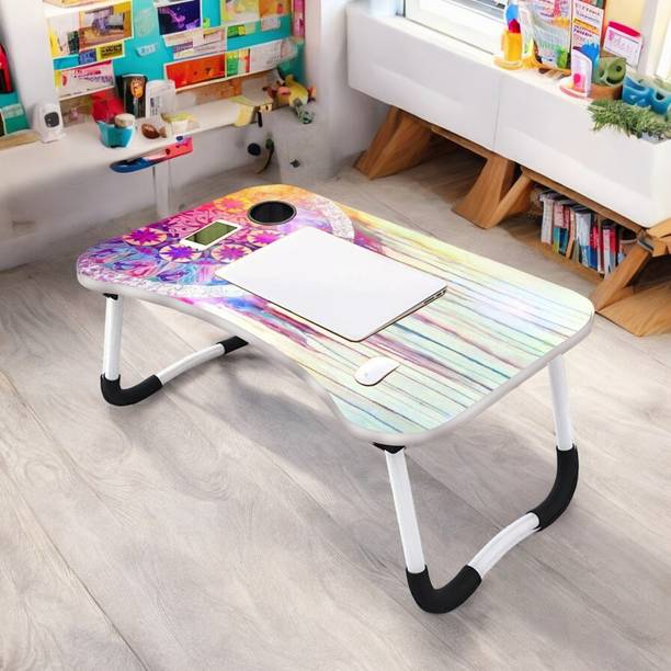 lectose Wooden Foldable Students Stand, Computer Desk Folding, Portable Laptops Tables Wood Portable Laptop Table