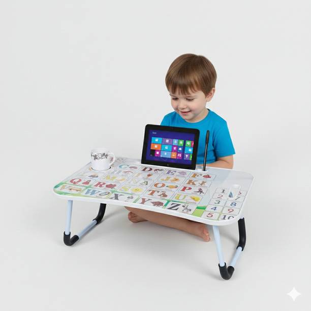 SHREE HARI QUALITY FIRST Prints Protable Foldable Table for Study & Work, Best for Work Home Wood Portable Laptop Table