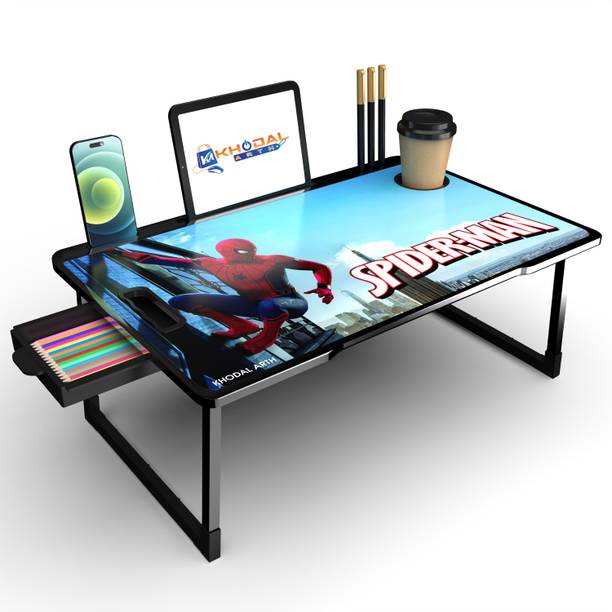KHODAL ARTH US BIDING Spiderman COATED Laptop Study Table Wood Portable Laptop Table
