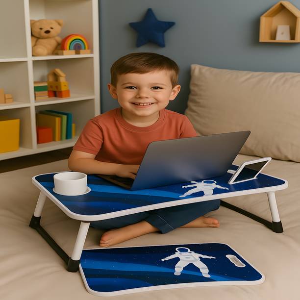 Outpack Laptop Multipurpose Table for Kids & Office | Foldable Bed Desk for Study & Work Wood Portable Laptop Table