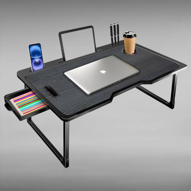 Winsobey folding Study table Wooden Wood Portable Laptop Table