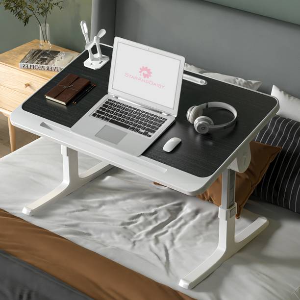 StarAndDaisy StarAndDaisy Multipurpose Engineered Wood & Bed Laptop Table Wood Portable Laptop Table