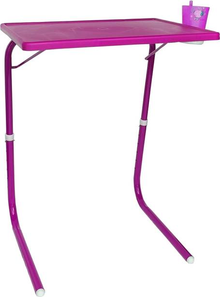 sai praseeda AdjustableTableMateLaptop,KidStudyTableUtilityTableMultiPurposeTablePINKColor Plastic Portable Laptop Table