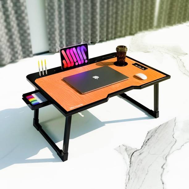 privilion global WOOD COATED Wood Portable Laptop Table