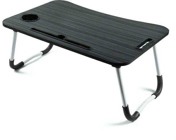 vPLANET Multi-Purpose Laptop Desk for Study with Foldable Legs With Handle ( Black ) Wood Portable Laptop Table