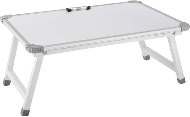 Goodwill Tech White Study Table - Modern Compact Desk for Students & Home Office Metal Portable Laptop Table