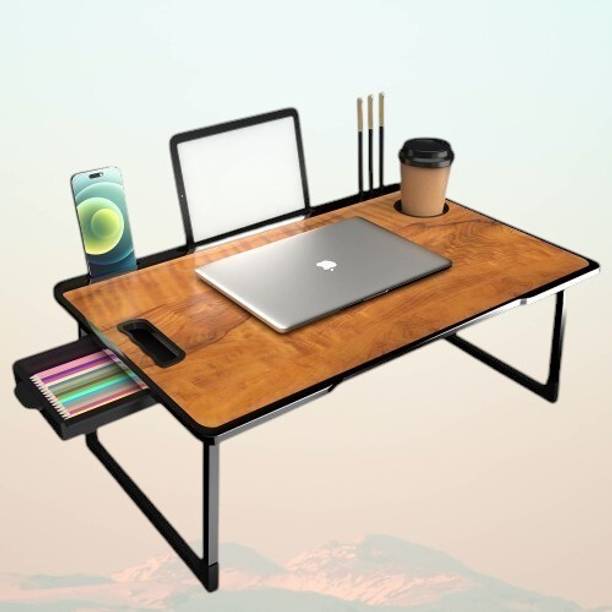 Winsobey folding Study table Wooden Wood Portable Laptop Table