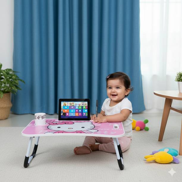 SHREE HARI QUALITY FIRST Portable & Foldable Study Table for Kids | Work from Home Table | Sturdy Design Wood Portable Laptop Table