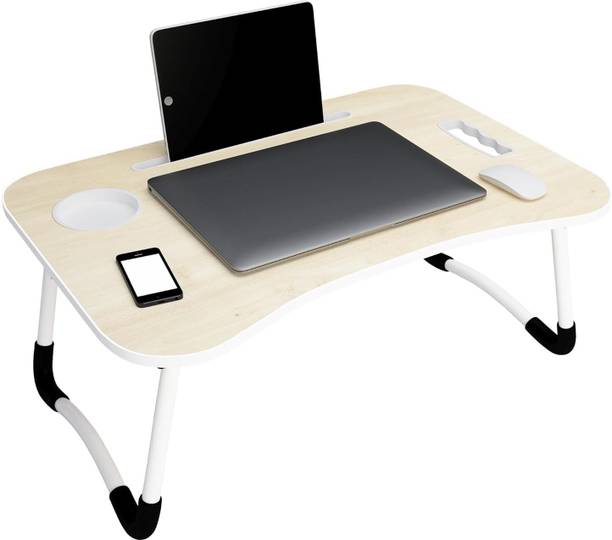 Flipkart Perfect Homes Studio Mini LaptopTable (Beige) Wood Portable Laptop Table