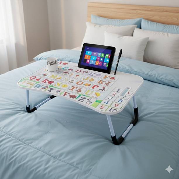 SHREE HARI QUALITY FIRST Portable & Foldable Study Table for Kids | Work from Home Table | Sturdy Design Wood Portable Laptop Table