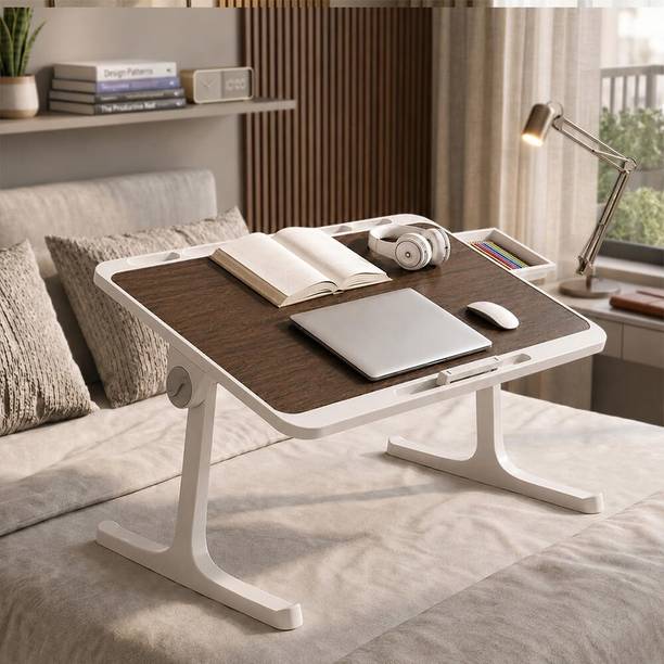 StarAndDaisy Laptop Desk, Portable Foldable Laptop Bed Tray Table with Drawer Wood Portable Laptop Table