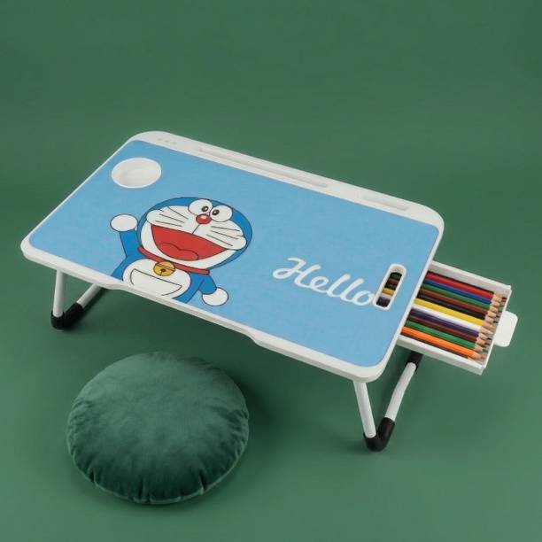 SHREE HARI QUALITY FIRST portable and variety of fun design and activity table for study with side drawer Wood Portable Laptop Table