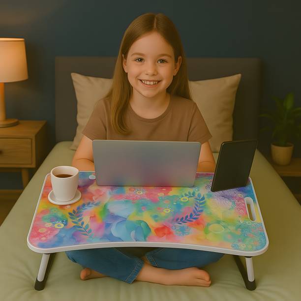 Prachi multipurpose Laptop Table Wood Portable Laptop Table