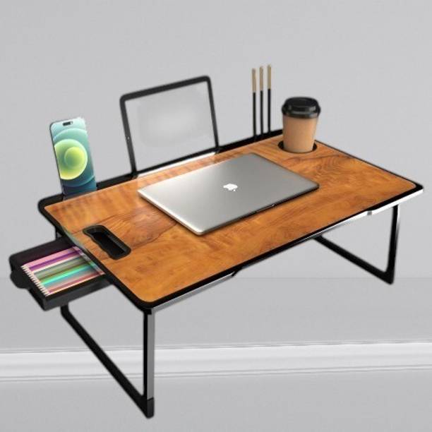Winsobey folding Study table Wooden Wood Portable Laptop Table