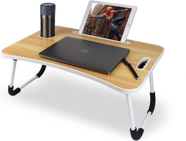 Flipkart Perfect Homes Studio Mini LaptopTable (Beige) Wood Portable Laptop Table