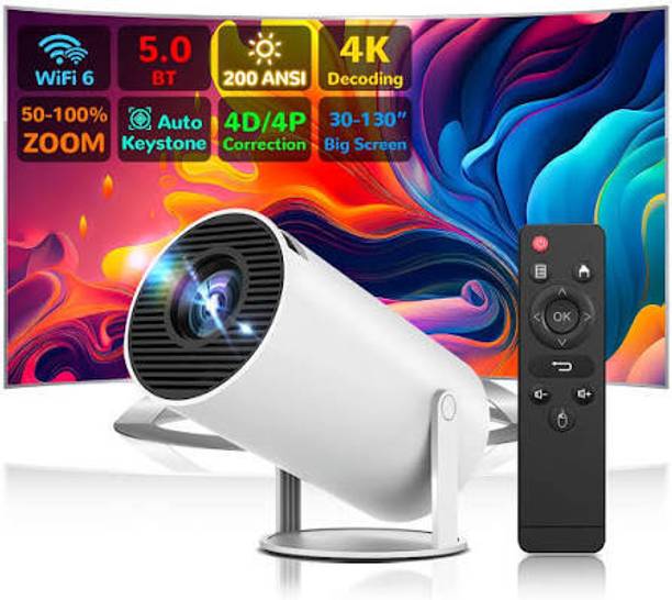 ENMORA 4K Android Smart Projector Full HD 1080 REDUTR73 (2200 lm / Wireless / Remote Controller) Portable Projector