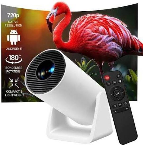 4uonly 4K Android Smart Projector Full HD 1080 HASDGFU85 (2200 lm / Wireless / Remote Controller) Portable Projector