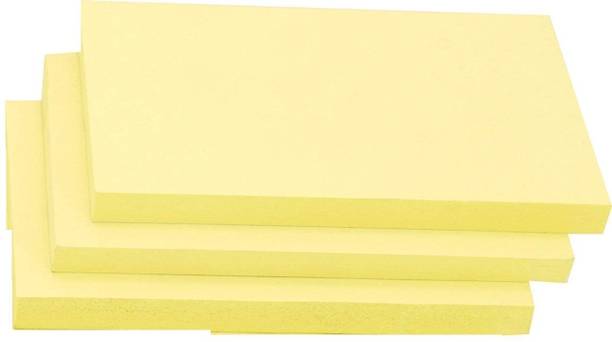 FRKB Yellow 3 x 4 Inch Sticky Notes 3 Pads ,100 Sheets Per Pad 100 Sheets Regular, 1 Colors