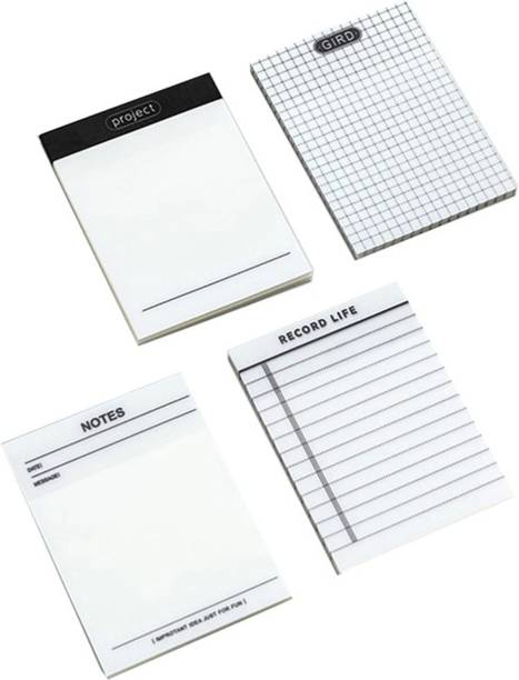 R H lifestyle Translucent Waterproof Sticky Notes Aesthetic Clear Self-Sticky 50 Sheets REGULAR, 1 Colors