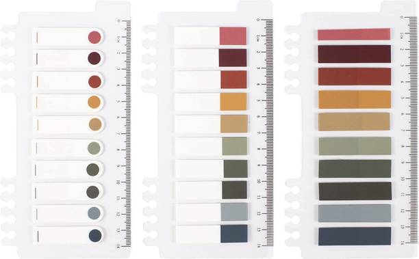 URBAN BOX 10x3 Morandi Aesthetic Sticky Notes,Writable Index Tabs,for Book,Folder,Glass 600 Sheets Vintage, 10 Colors
